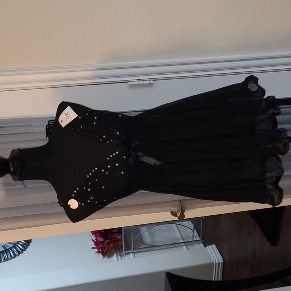 💕NWT Spree Intimates Women Mesh Triangle Cup Sequin Babydoll Set💕Size L - Picture 3 of 11